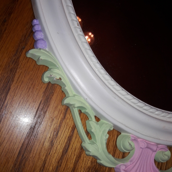 VINTAGE SYROCO MIRROR, VERY PRETTY, GOOD VINTAGE C - Picture 7 of 11